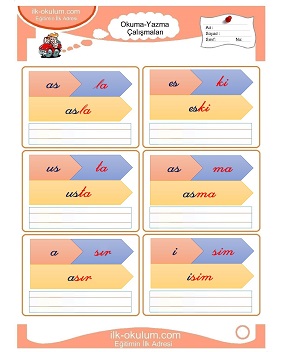 Çocuklar İçin s sesi Çalışma Sayfaları 